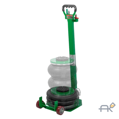 Домкрат подкатной пневматический 3т (4-8bar. h min 135мм. h max 400мм. 3 подушки. 216250мм) RF-TRA1812 (59732)