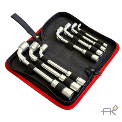 Набор ключей торцевых Г-образных (8.10.12-14.17.19мм).в сумке (F-5176W)