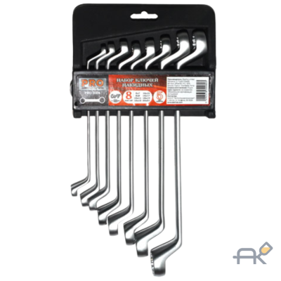 Набор ключей накидн. 6-22мм 8шт PRO STARTUL (PRO-3008) (матовый хром)