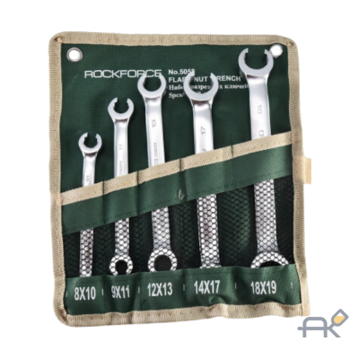 Набор ключей разрезных 5пр(8х10.9х11.12х13.14х17.18х19мм).на полотне (RF-5058)