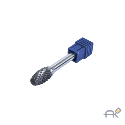 Шарошка сферическая вытянутая по металлу(216 10мм.216 хвостовика 6мм).в пластиковом футляре F-617E1016 (49054)