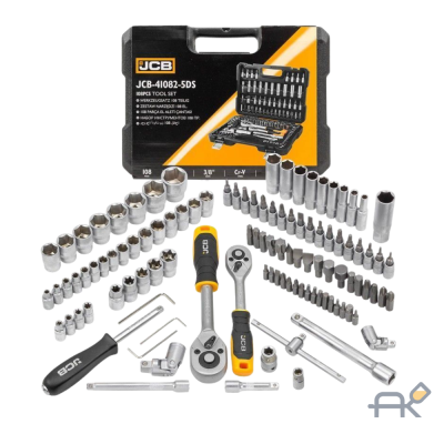 Набор инструментов 108 пр. 1/4. 3/8 (6гр.) (4-22мм) JCB-41082-5DS (59719)