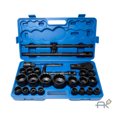 Набор инструментов ударных 26пр. 3/41(12гр.)(17.19.22.24.27.30.32.33.34.35.36.36-6гр.38.41.46.50мм.1:55.60.65мм) RF-68262-9MPB (28190)