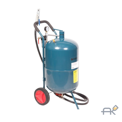 Передвижной пескоструйный аппарат напорного типа (бак 19л. 170-566л/мин. 4-8.5атм)пневмо(F-SB5)