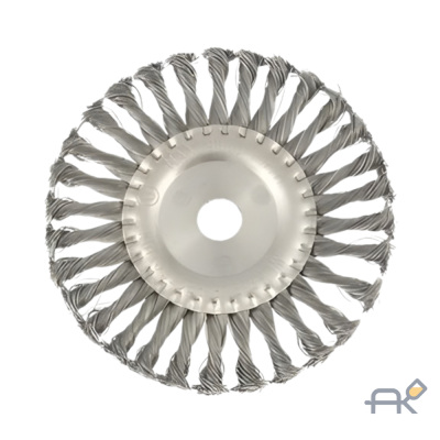Щетка дисковая косич.150ммх22мм GEPARD (GP0894-150) (плоская. для УШМ. в блистере)